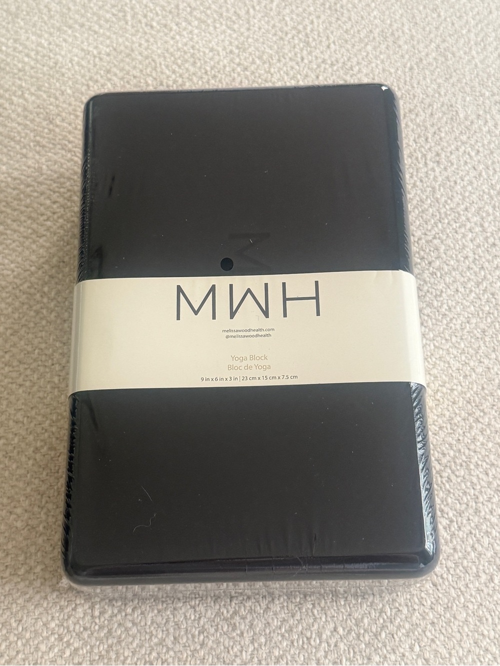Melissa Wood Health Black Yoga Block